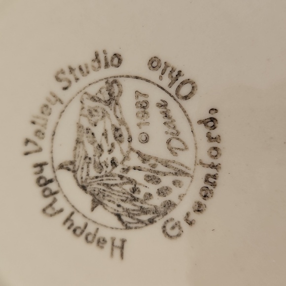 Horse Happy Appy Valley Studio Pottery Bowl and Lid Set Vintage Cira 1987 - Picture 4 of 8